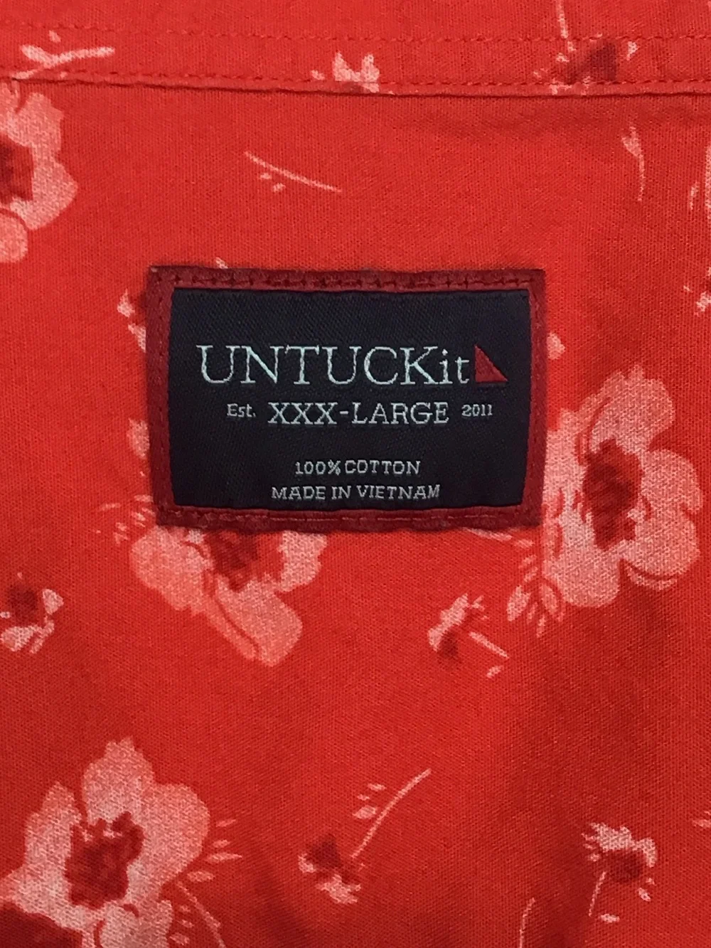 UNTUCKit Coolidge men’s short sleeve button up casual shirt 3XL